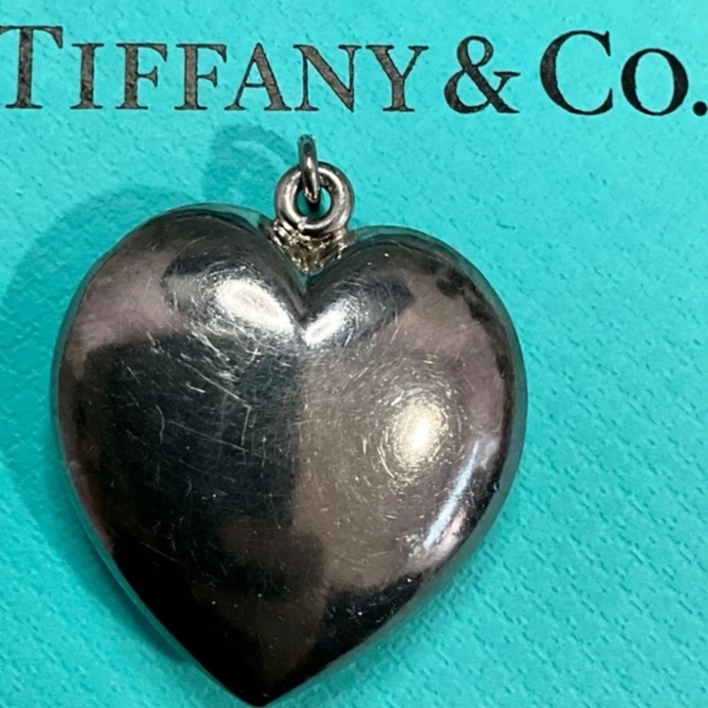 Tiffany & Co. Vintage  Sterling Silver Puffy Heart Pendant